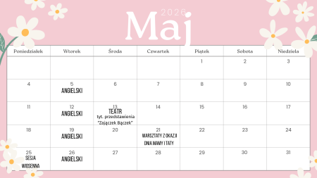Kalendarz na maj 2026